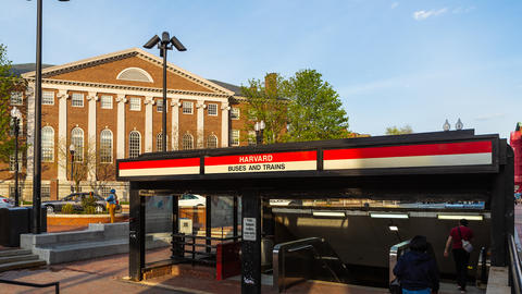 Red line sign in harvard square
