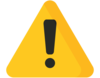 Yellow triangle with exclamation point