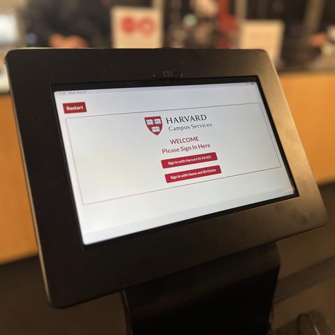 Customer service tablet